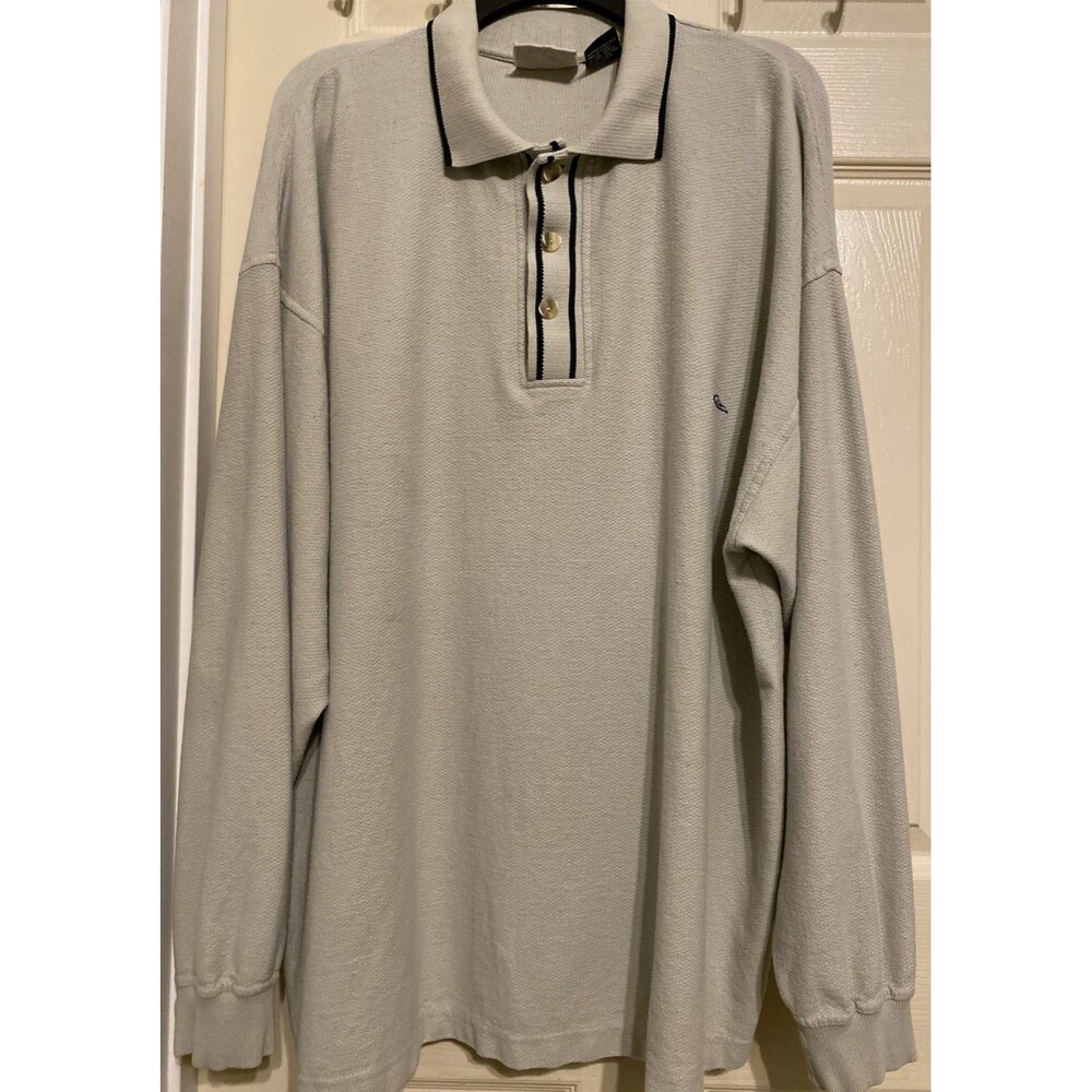 Vintage 90s Y2K Quiksilver Mens Henley Sweater Shirt Pullover Polo Collar Surf L
